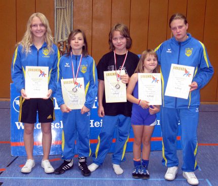 Die Thalheimer M�dchen beim Hessenpokal 2010. - [KLICK zum Vergr��ern!]