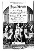 Ehren-Urkunde für Max Krauß von 1921