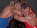 84 kg Freistil: Norman Sch�nw�lder (blau) gegen Selami Akosman. - [KLICK zum Vergr��ern!]