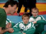 Sachsens Trainer Frank mit Kevin Mehlhorn und Werner Schellenberg. - [KLICK zum Vergr��ern!]