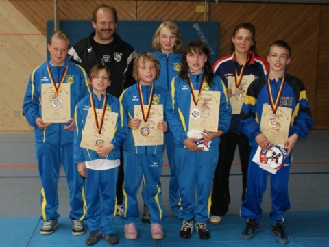 Strahlende Gesichter der vor Ort gegründeten WKG Lugau/Thalheim