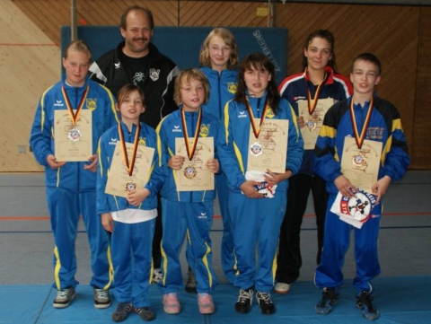 Strahlende Gesichter der vor Ort gegrndeten WKG Lugau/Thalheim