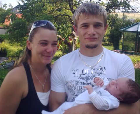 Anna Landgrad und Tobias L�ffler mit Sohn Ben