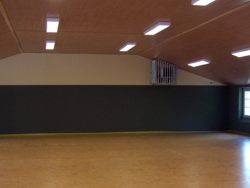 Die neue Ringerhalle kurz vor der bergabe